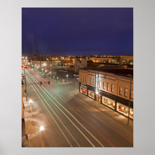Póster Dawn on Main Street of Bismarck, North Dakota
