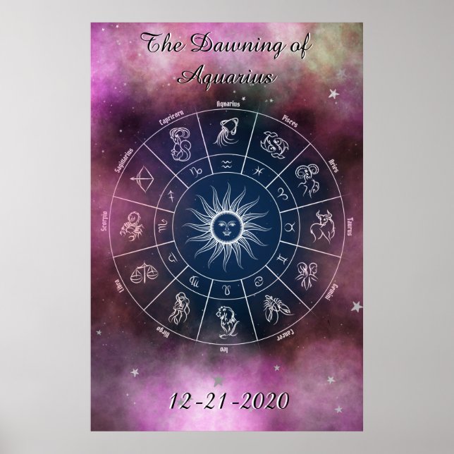 Póster Dawning moderno de Aquarius Wheel Poster (Frente)