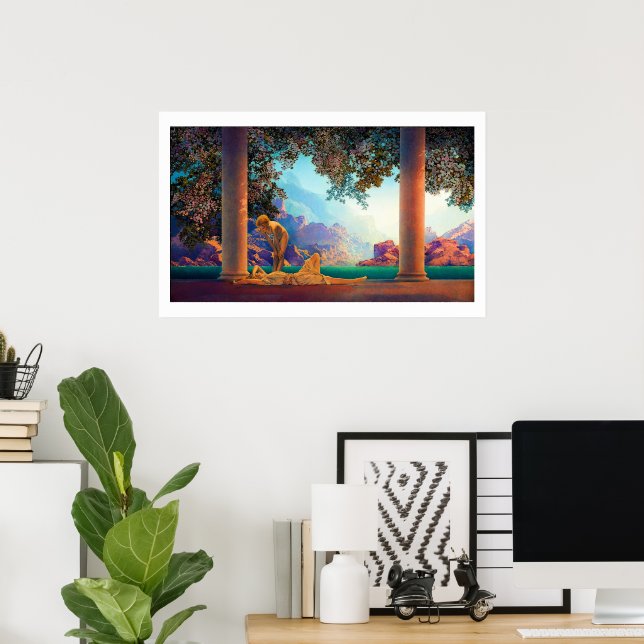 Póster DAYBREAK Maxfield Parrish 1922 ... 2022 Poster (Oficina en casa)