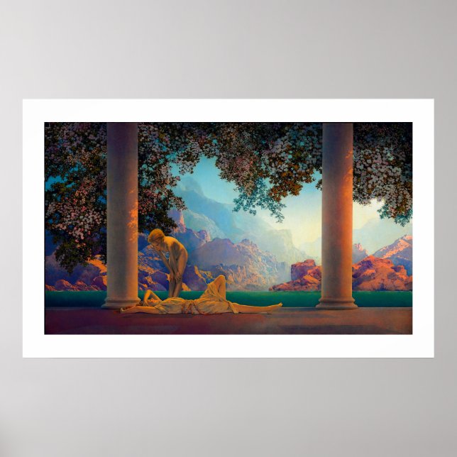 Póster DAYBREAK Maxfield Parrish 1922 ... 2022 Poster (Frente)