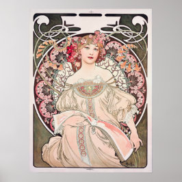 Póster "Daydream" del Art Nouveau vintage de Alphonse Muc