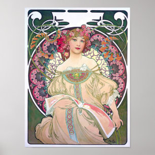 Póster Daydream (Primavera), Mucha