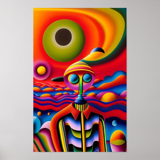 Póster Daydreaming Ken Gage Psychedelic (Frente)
