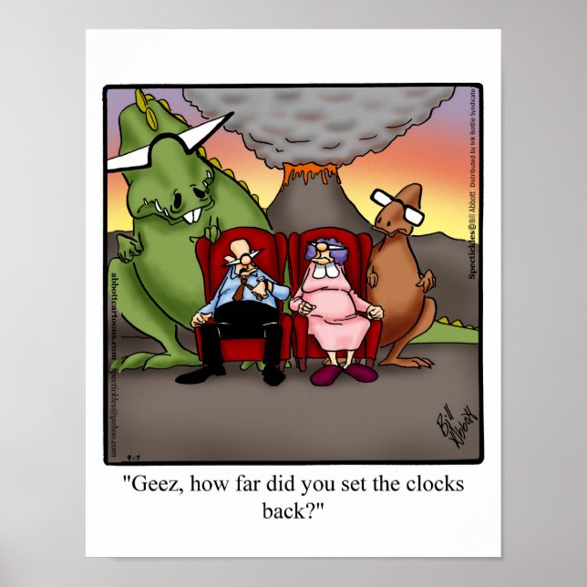 Póster Daylight Savings Time Humor Poster Gift (Frente)