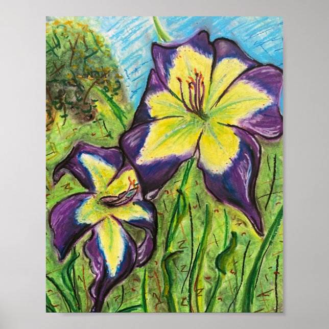 Póster Daylily "Laura Harwood (Frente)
