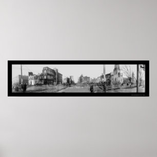 Póster Dayton OH Flood Fire Photo 1913