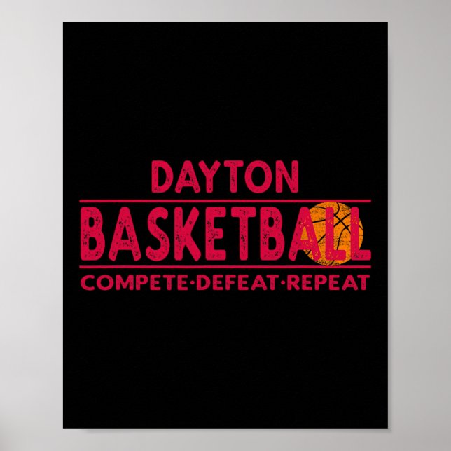 Póster Dayton Sketll - Compite Derrota Repite  (Frente)