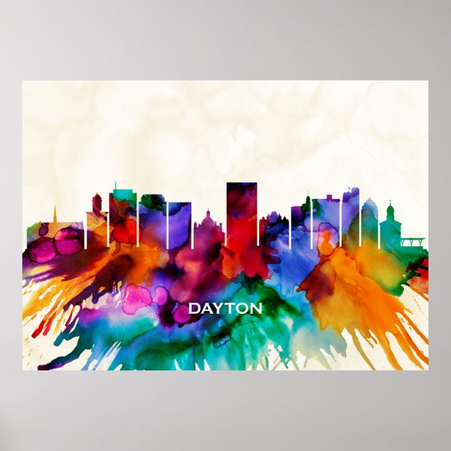 Póster Dayton Skyline (Frente)