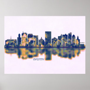 Póster Dayton Skyline