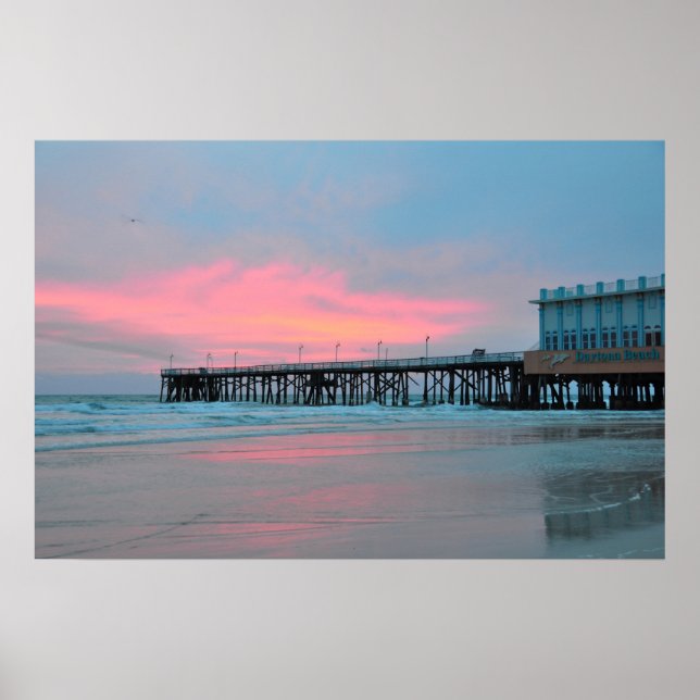 Póster Daytona Beach Main Street Pier Sunrise Poster (Frente)