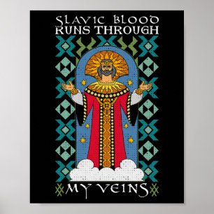 Póster Dazhbog Mitología Antigua Paganismo Eslavo Rusia