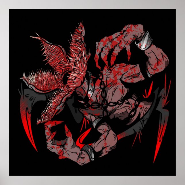 Póster DBD muerto por Demogorgon diurno (Frente)