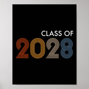 Póster De 2028 Grado De Futuro De La Escuela Superior Uni