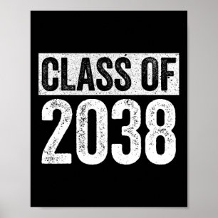Póster De 2038 Camisa De Graduación Superior De 2038