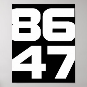 Póster De 86 47 Anti Trump Resist Project 2025