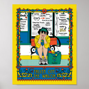 Póster de 8x10 de Fallen Off The Wagon_B