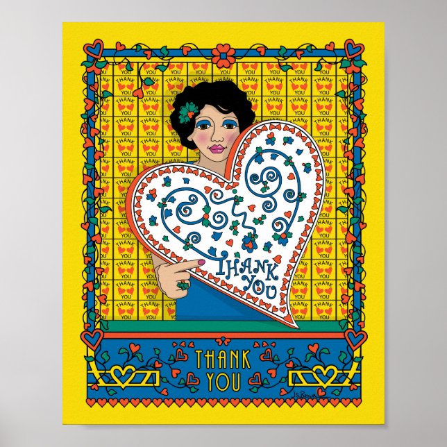 Póster de 8x10 Gracias (Frente)