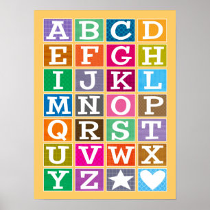 Póster de ABC (Dorado)