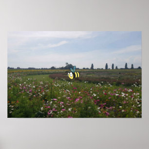 Póster de Abeja Feliz