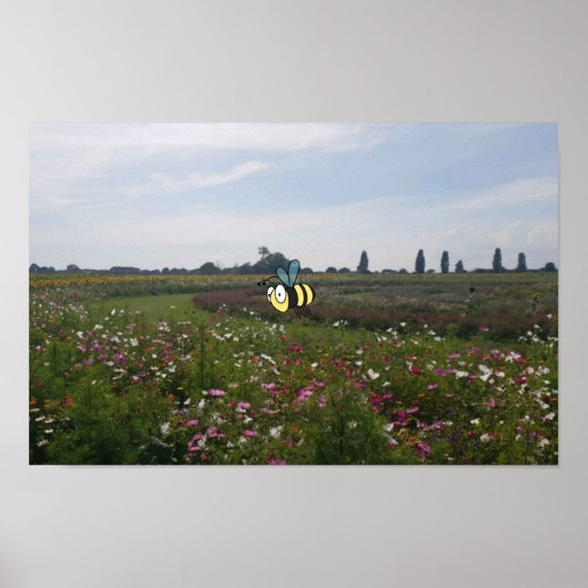 Póster de Abeja Feliz (Frente)