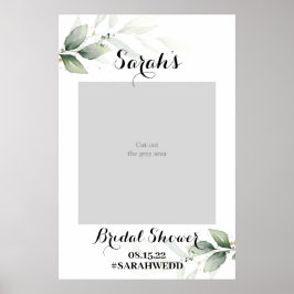 Póster de accesorio de foto para ducha de novia co