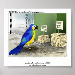 Póster de Accesorios de Baño de Loro