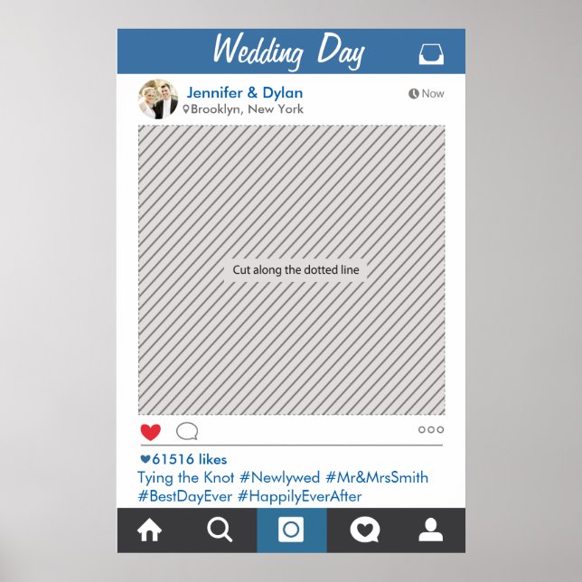 Póster de accesorios para cabina de fotos con marc (Frente)