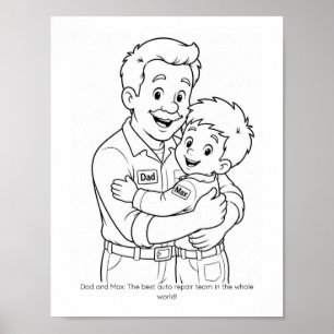 Póster de actividad para colorear de equipo de mec