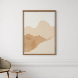 Póster de Acuarela Boho Neutral | Descarga Digital