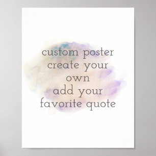 poster de acuarela crea tu propio arte de pared de
