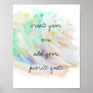 poster de acuarela crea tu propio arte de pared de