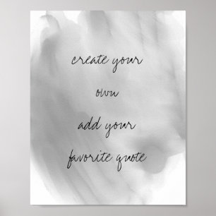 poster de acuarela crea tu propio arte de pared de