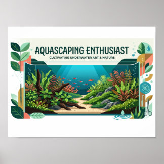 Póster de Acuariofilia para Jardines Subacuáticos
