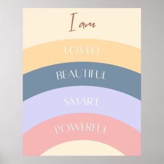 Póster de Afirmaciones Positivas Poderosas