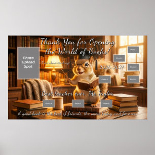 Póster de Agradecimiento para Profesores de Biblio