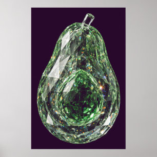 Póster de Aguacate de Cristal — Cosecha de Cristal