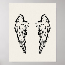 Póster de alas de ángel de Heterochromia