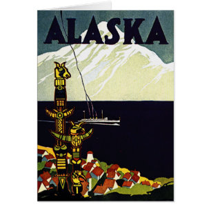 poster de Alaska del vintage
