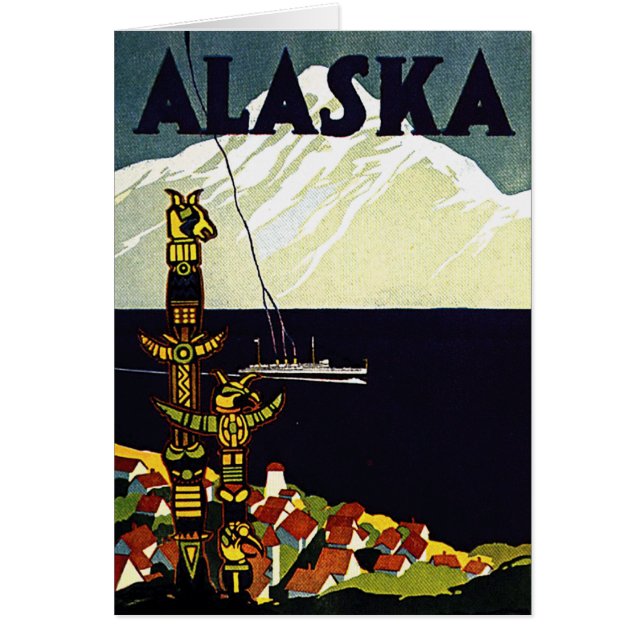 poster de Alaska del vintage (Frente)