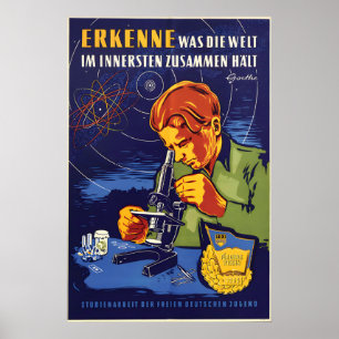Póster de Alemania Oriental Trabajo de curso de la