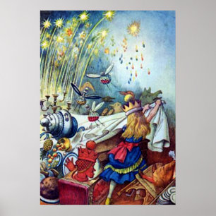 Póster de Alice trastorna la mesa