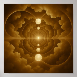 Póster de alineación celestial