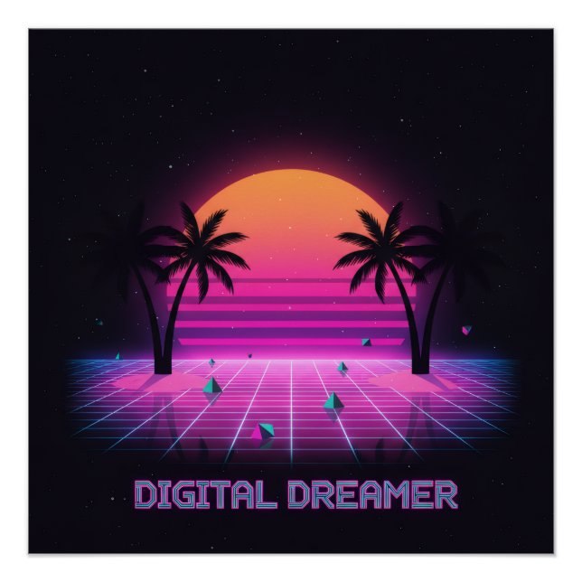 Póster de alta gama Digital Dreamer (Anverso)
