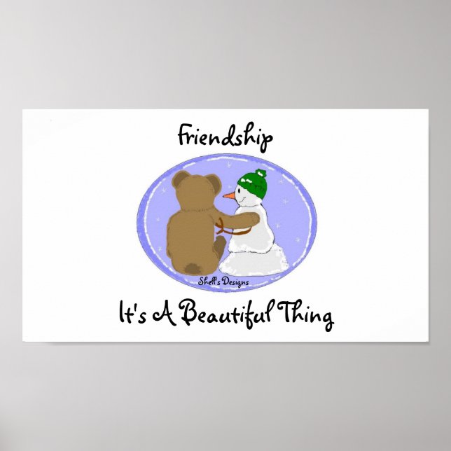 Póster de Amistad Es Impresionante (Frente)