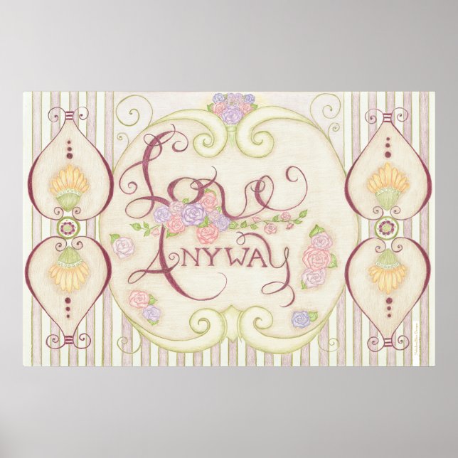 Póster de Amor De Todos Modos (Diseño Adornado) (Frente)
