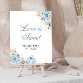 Póster de Amor Dulce para Baby Shower de Calabaza