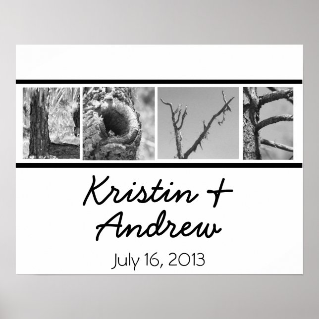 Póster de amor personalizado regalo de boda (Frente)