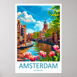 Póster de Amsterdam Nacional ViajeVintage Parque E