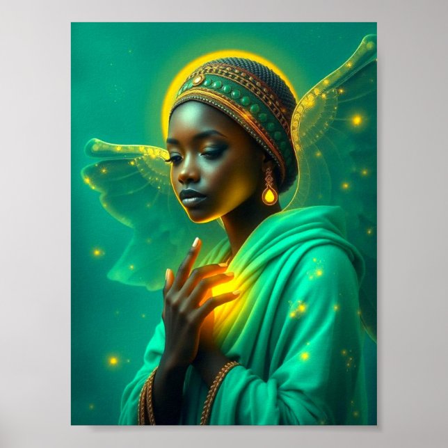Póster de Ángel Brillante Precioso (Frente)
