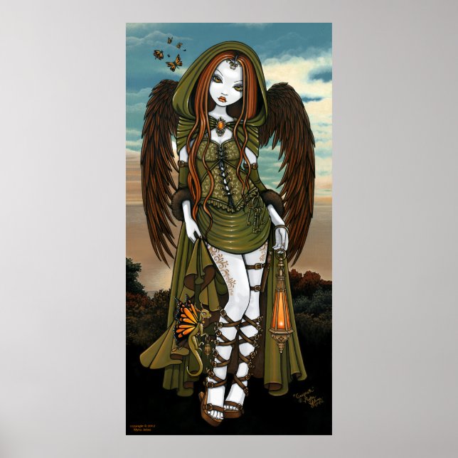 Póster de Ángel de la Linterna del Dragón del Atar (Frente)